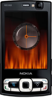 Fire Clock Flash Screensaver
