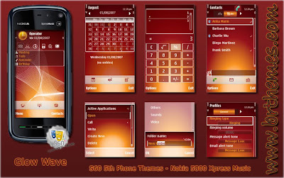 Nokia 5800XM Themes : Glow Wave by Blue_Ray