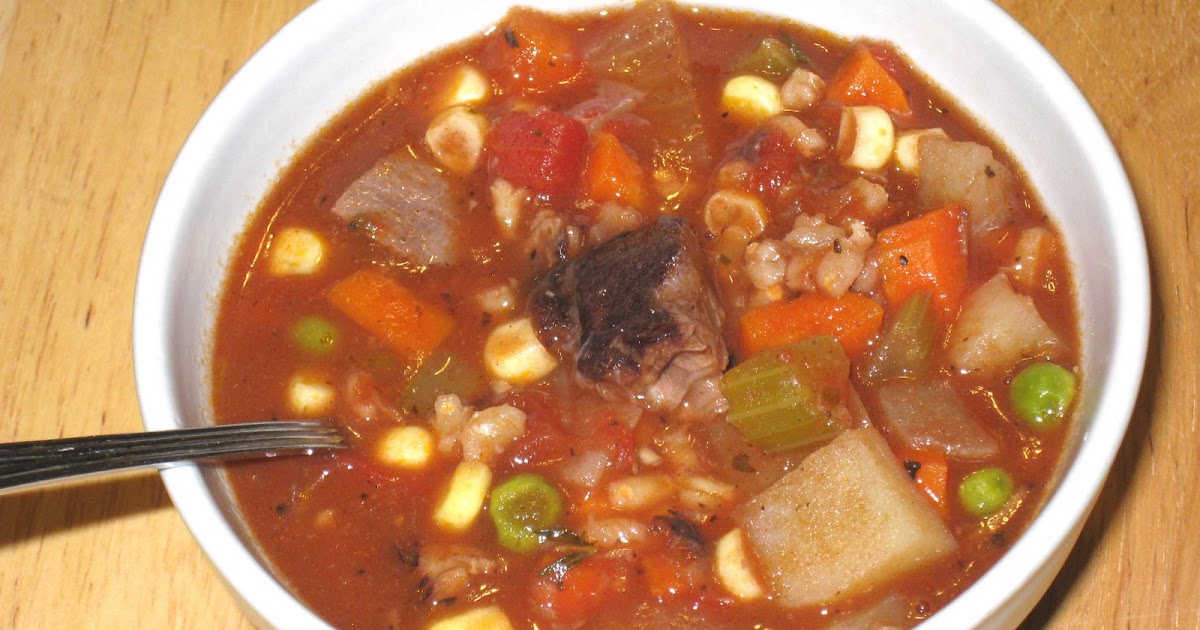 Cooking without a Net Vegetable Beef Soup with Braised Beef Shanks