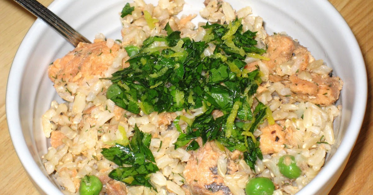 Cooking without a Net Salmon with Dill Rice and Peas