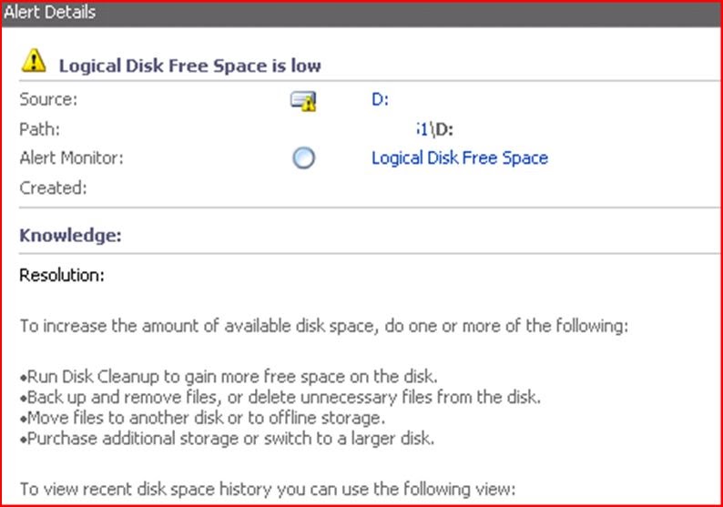 Thoughts on Azure, OMS & Logical Disk Free Space Monitor & the