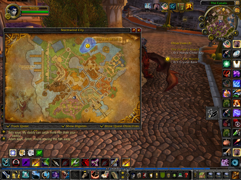 Shadows Wow Guide Diggin For Worms Daily Fishing Quest Catherine