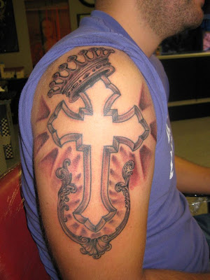 Free cross tattoo designs. hot cross arm tattoo -cool cross tattoo for men