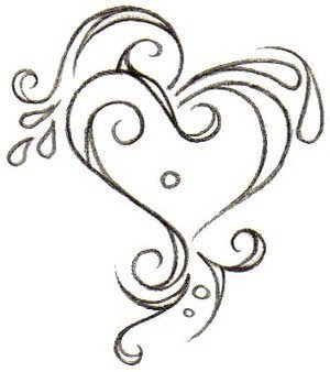 Small Simple Heart Tattoo Designs