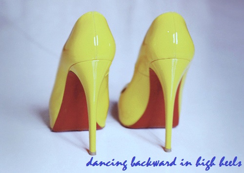 dancing backwards in high heels