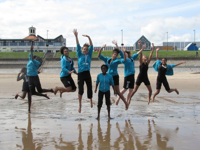 On the beach in Aberdeen