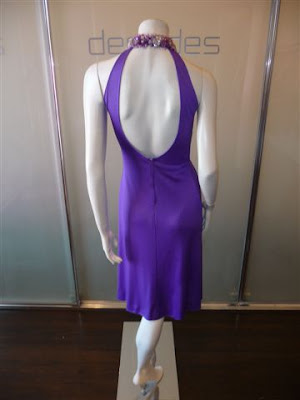 Purple Backless Dress