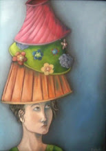 LADY WITH LAMPSHADES