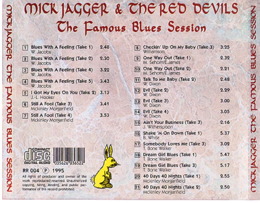 Mick Jagger & The Red Devils 1992 The Famous Blues Session (bootleg