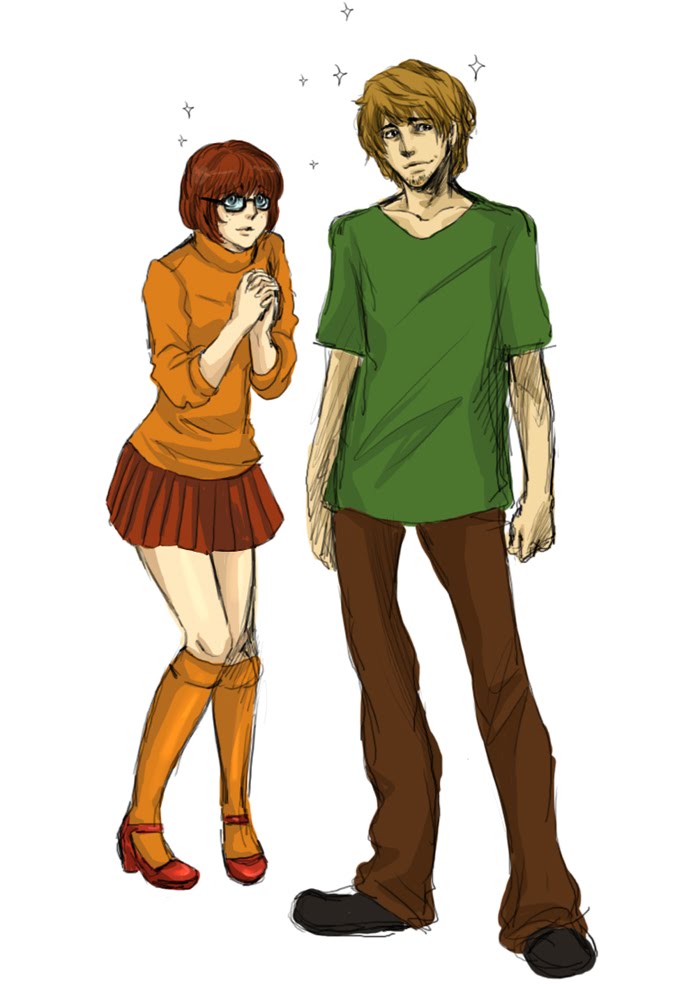 Which Scooby Doo couple do you love? Velma 🧡💚 Shaggy are just so cute,  and I'm so happy I finally convinced my love to dress up with me a…