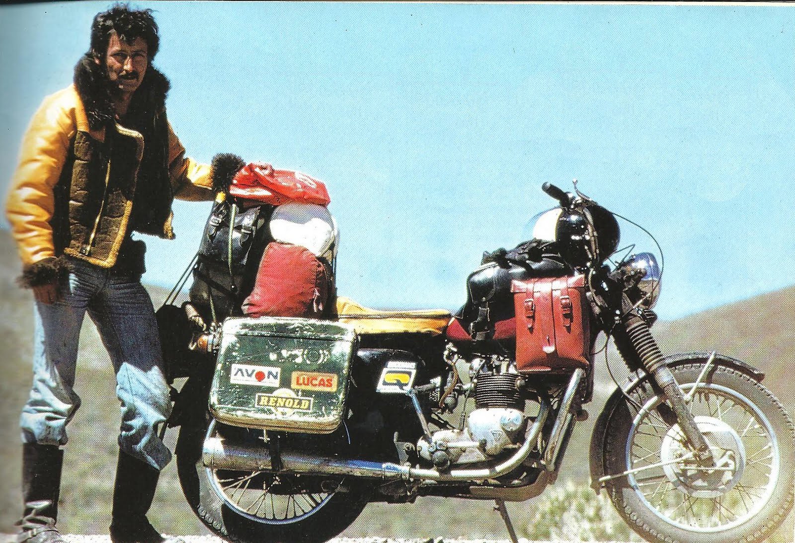 Ted Simon S Triumph Tiger 100 Jupiter Adventure Bike Adventure Motorcycling Motorcycle