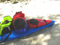 View of kayak back with pod