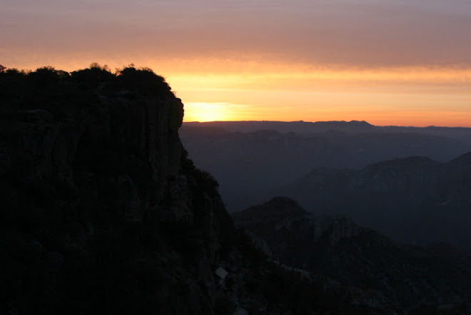 Sunrise over canyon