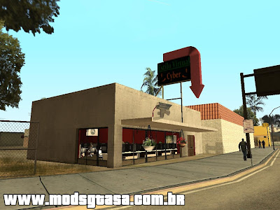 Ganton Cyber Cafe Mod v1.0 para GTA San Andreas