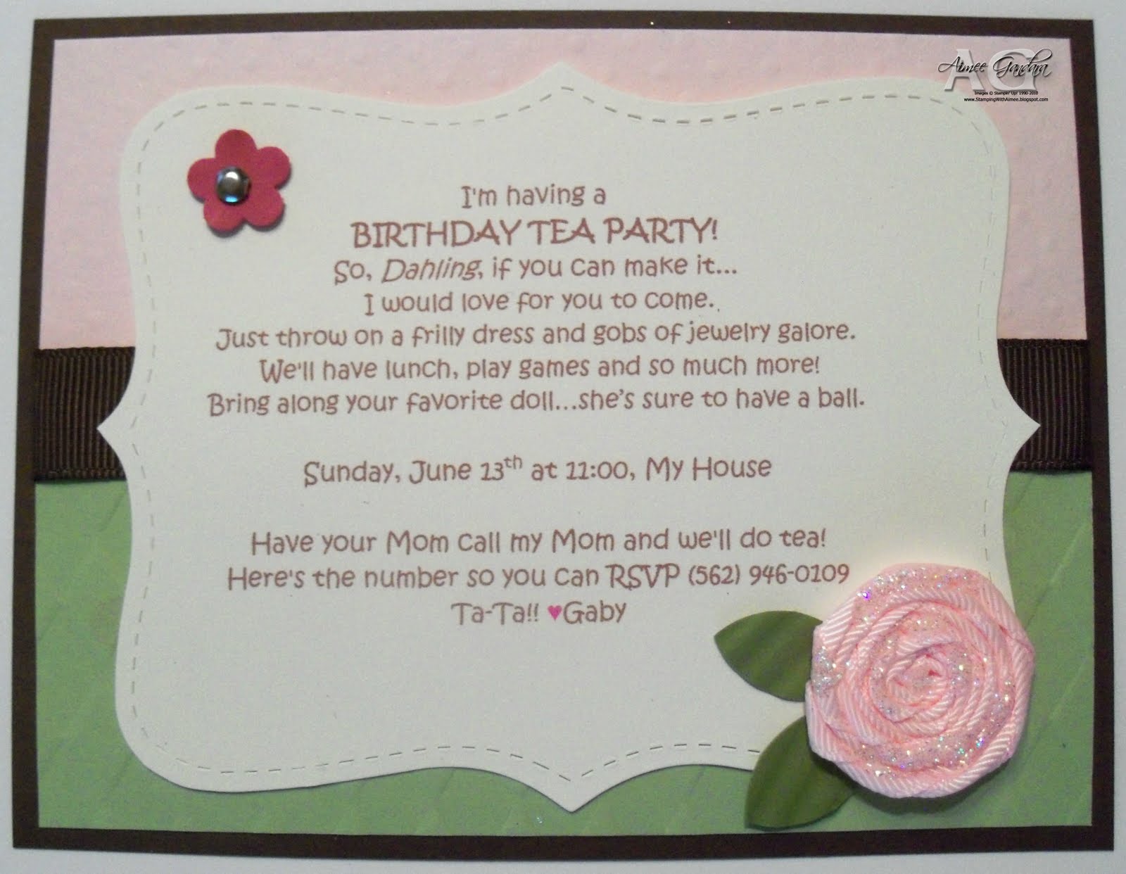 tea party templates