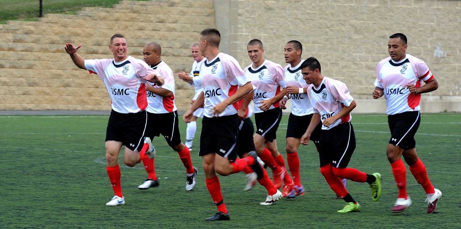 The Public Domain U.S. AllMarine soccer team
