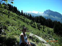 Aout 2007 - La Dent de Verreu et sa vue sur le Mt Blanc