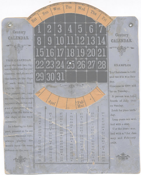 H C Davidson's dial Calendar