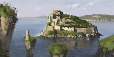 GY's Art Dump: Island castle