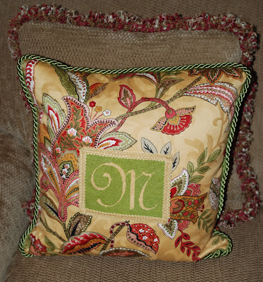 Monogram Momma Needlepoint Pillows