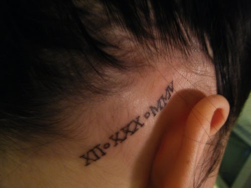 Roman Numeral Tattoos Roman Numeral Tattoos