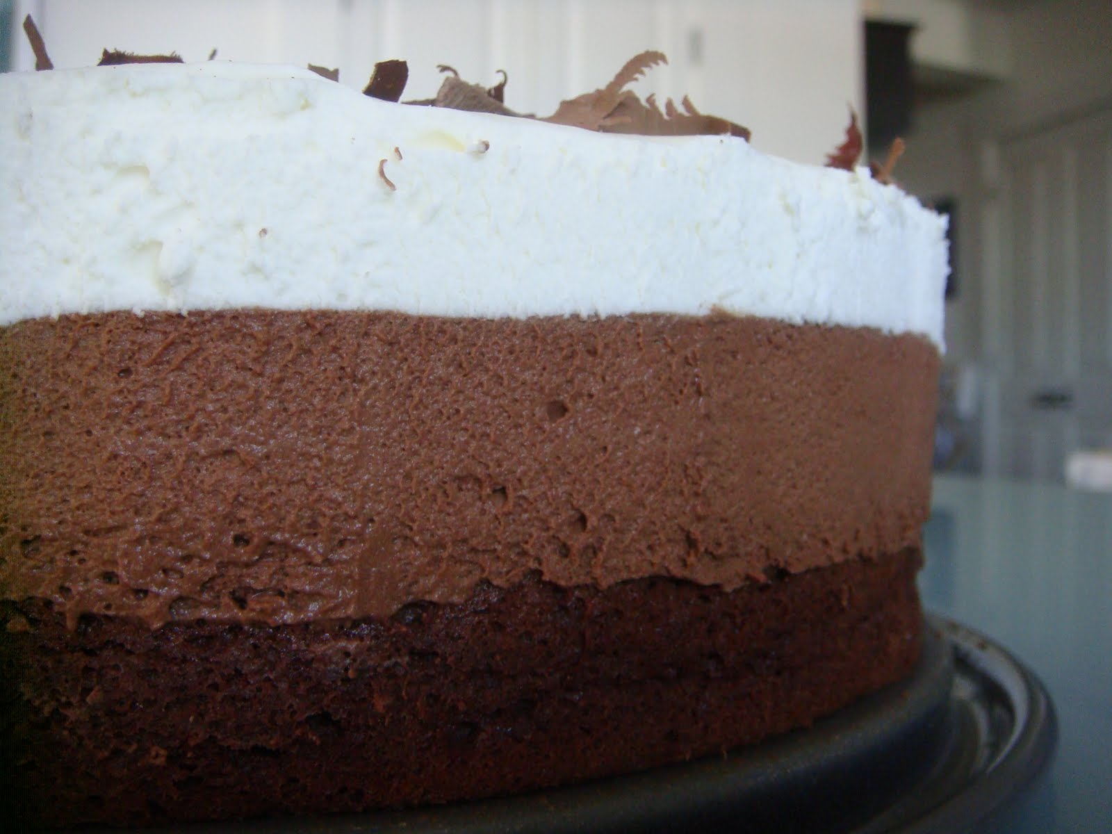 Delicious Dishings: Triple Chocolate Mousse Cake