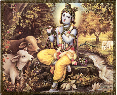Beautiful Image of Lord Krisha in Vrindavana