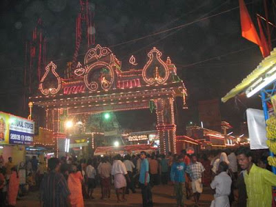 Entrance of Attukal Devi Temple Trivandum during Attukal Pongala