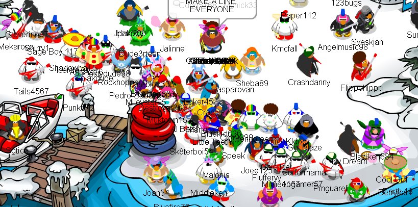 The Great Wall of Club Penguin