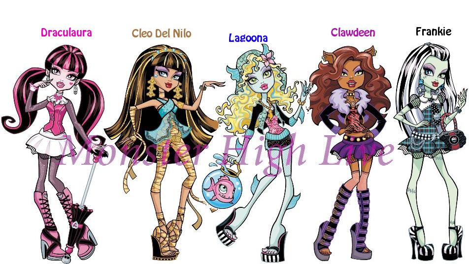monster high muñecas nombres