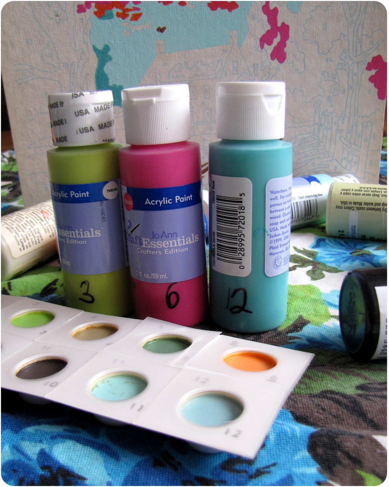 Blue Bird Lucy's: Reviving a Vintage Paint by Number Kit
