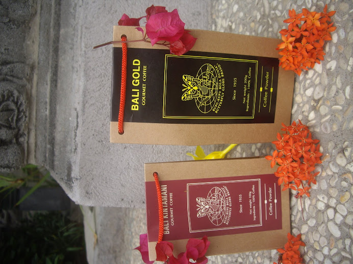 Paper Bag Packaging Series.  Bali Gold and Bali Kintamani Coffees