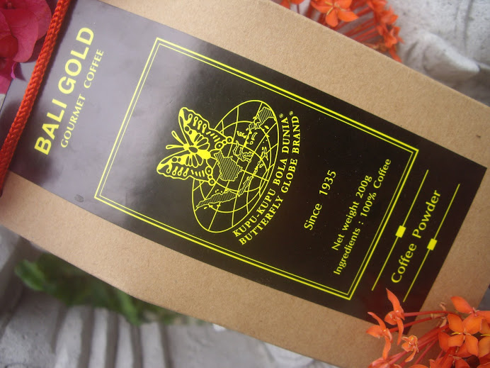 Paper Bag Packaging Series.  Superior Bali Gold Special Coffee