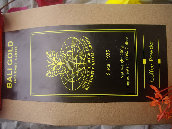 Paper Bag Packaging Series.  Superior Bali Gold Special Coffee