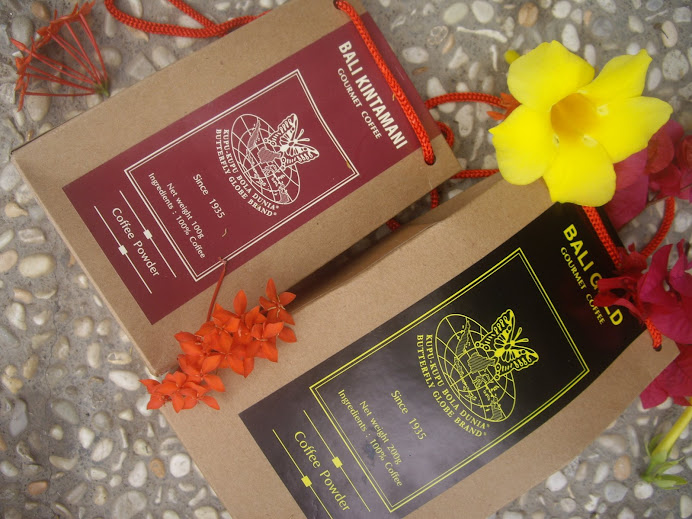 Paper Bag Packaging Series. Bali Gold and Bali Kintamani Coffees