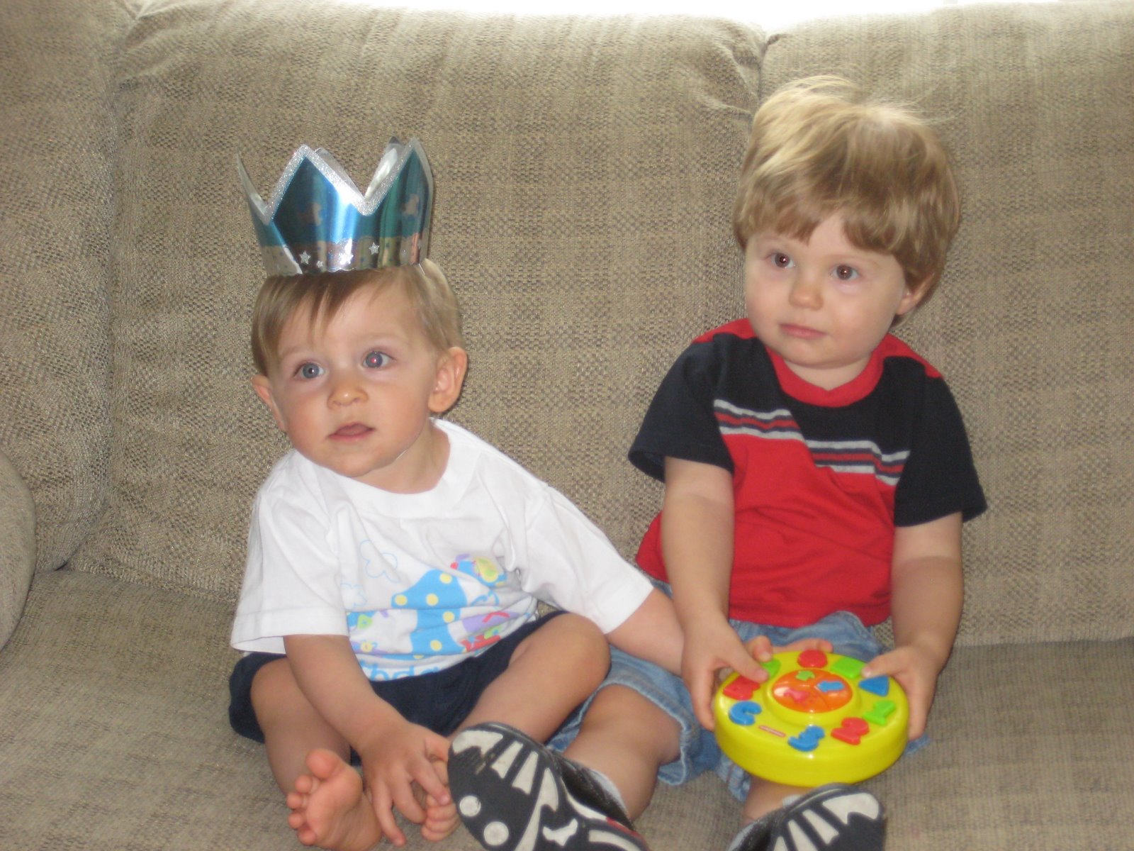 Caleb and his best pal Mason!