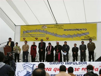Inauguración Monumento en honor a la verdad, para la reconciliación y la esperanza, Lima sur 2007