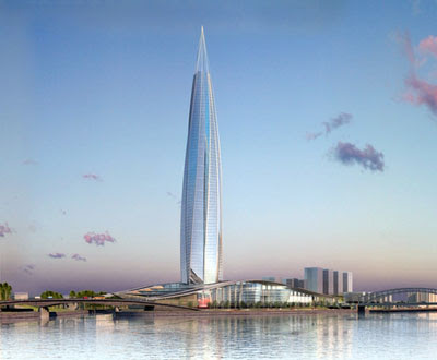 RMJM's Gazprom Tower - wiping away heritage stuff RMJM's Gazprom Tower - wiping away heritage stuff