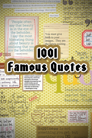 quotes for mobile. This iPhone application is all about famous quotes given by famous authors