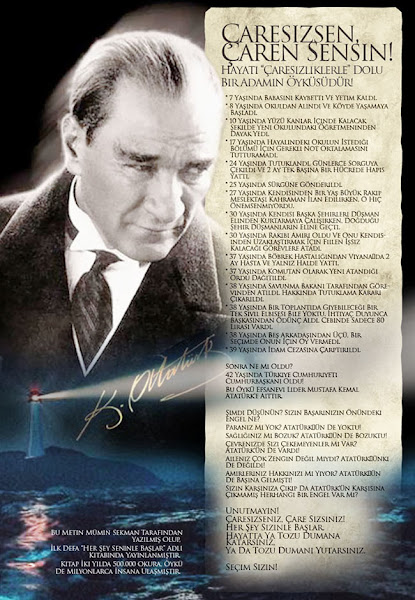 Çaresizseniz, Çare Sizsiniz !