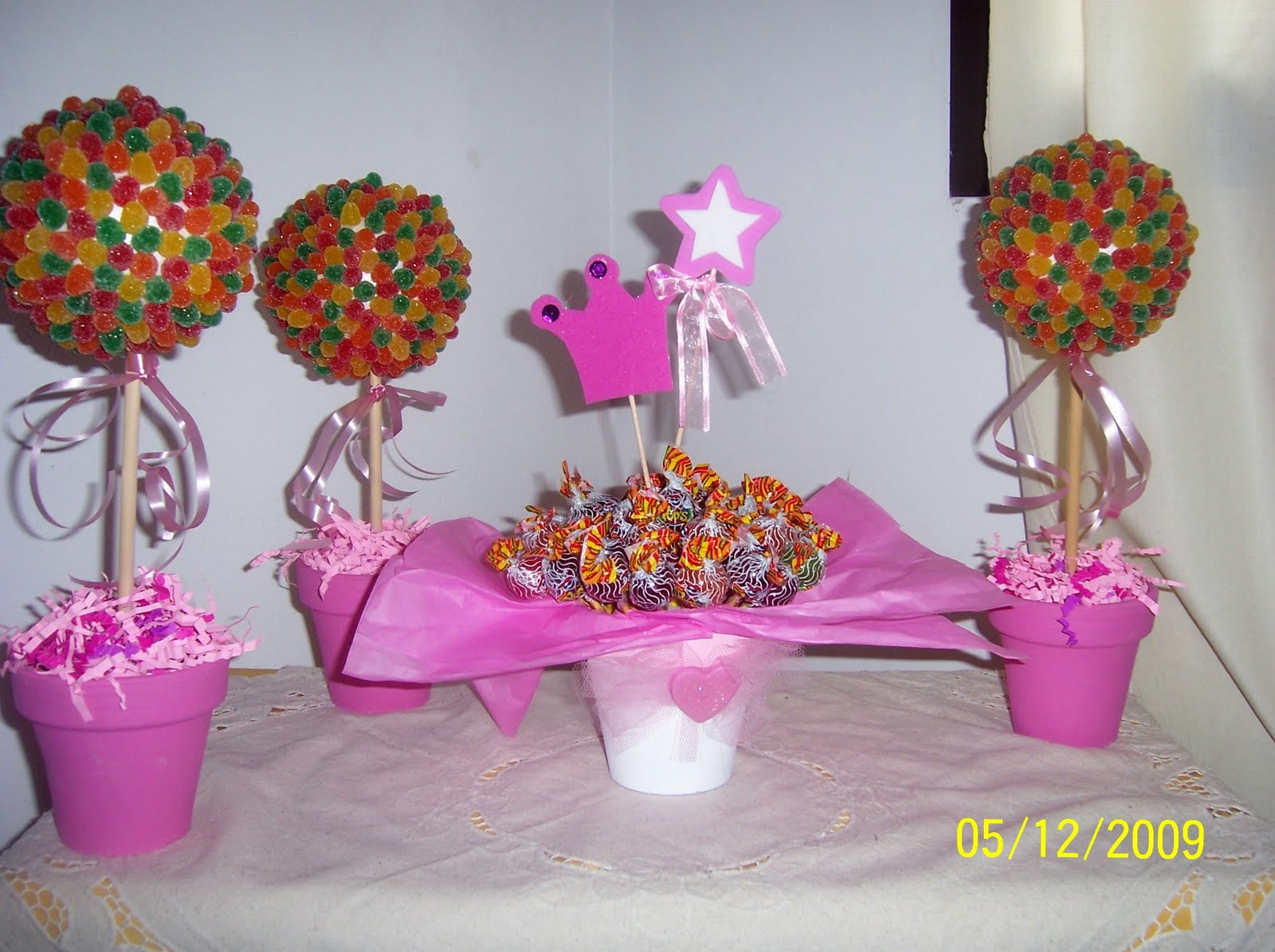centros de mesa para bautizo - FIESTAIDEAS.com