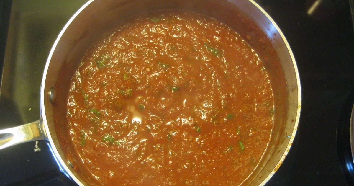 My Life On A Plate Marinara Sauce