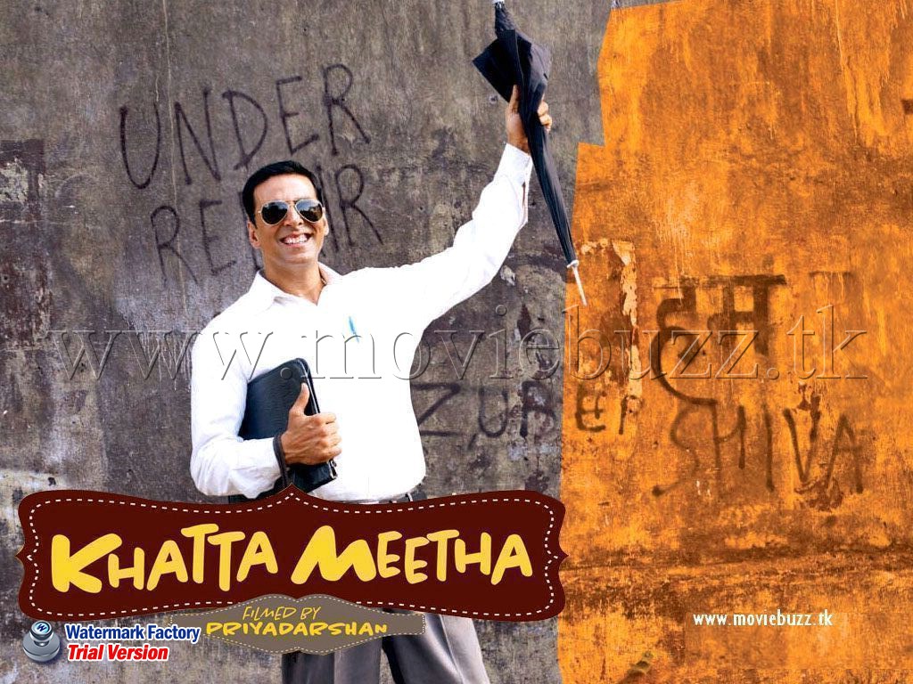 فيلم التشويق والكوميديا الهندى لـ اكشاى كومار Khatta Meetha (2010) DVBRip مدبلج للعربية  Khatta+meetha