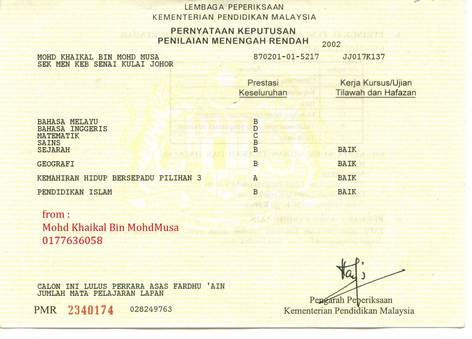 Khaikal Certificated Application Letters Khaikal Certificated Application Letters