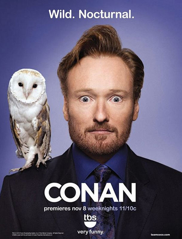 Conan's new TBS (“Very Funny”) show will be premiering in November and as