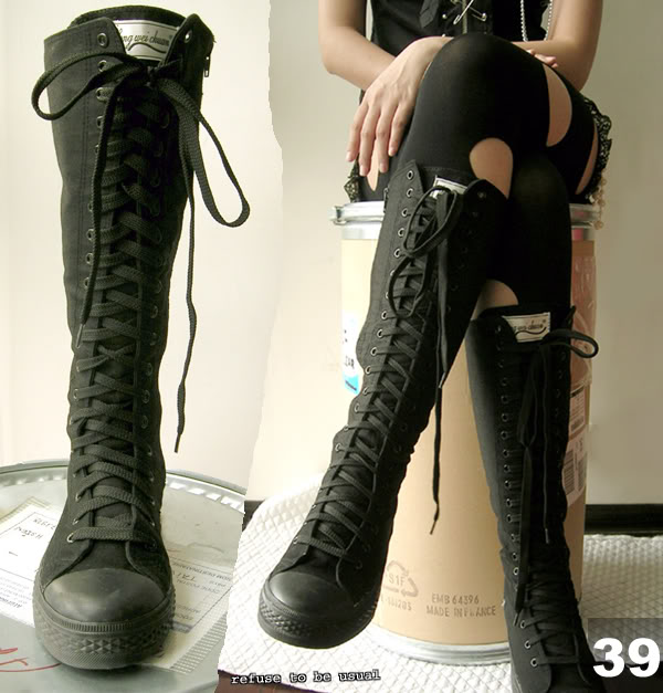 Knee High Goth Boots