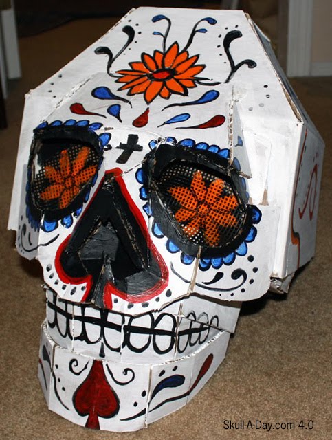 day of dead skull drawing. Day of the Dead Skull Mask