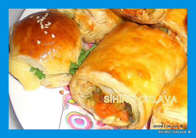 sebzeli tavuklu börek