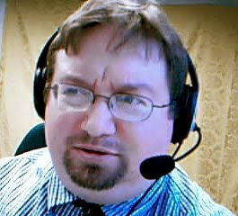 James with Computer Headset