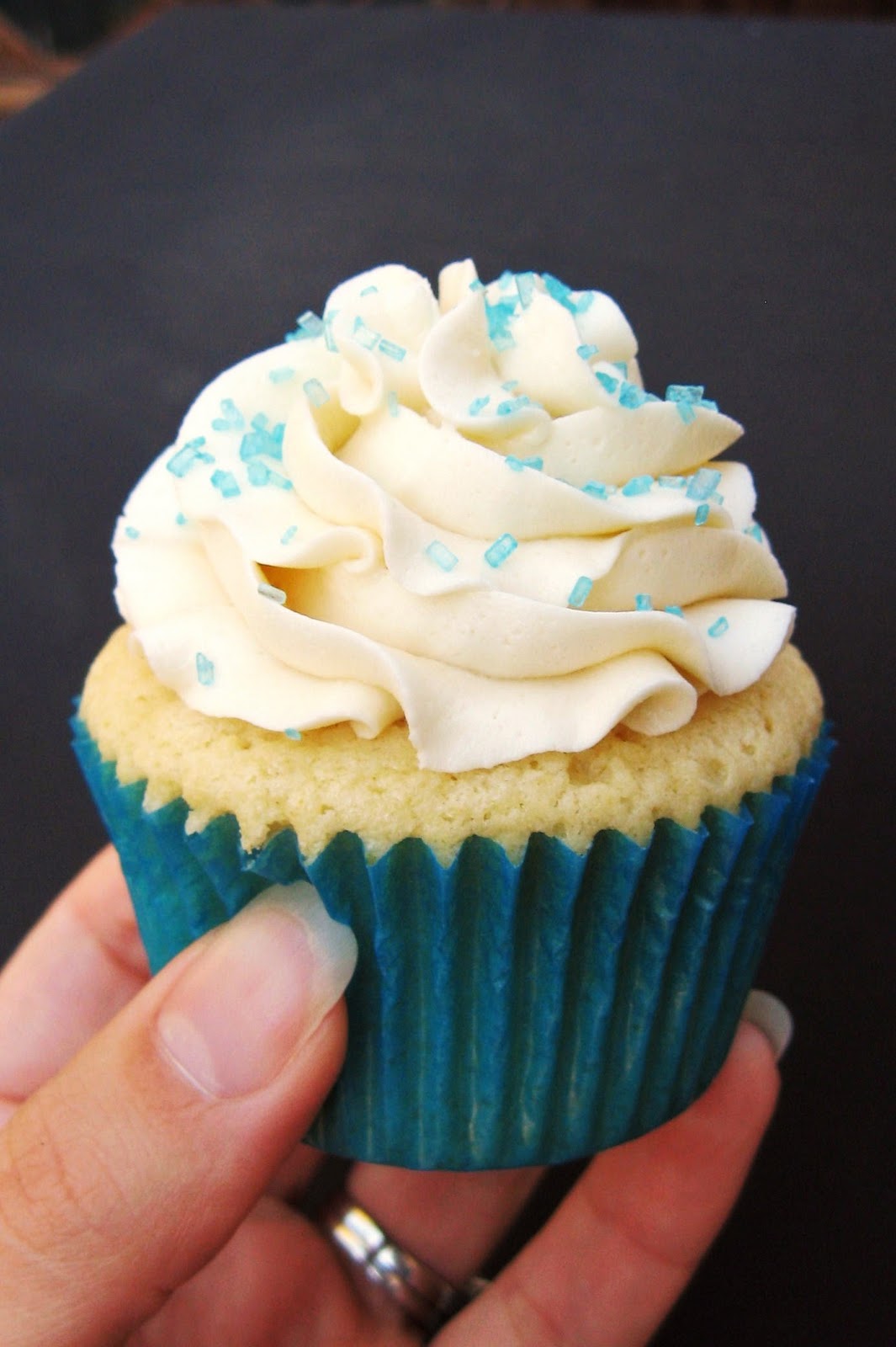 Burn Me Not Vanilla Cupcakes with Buttercream Frosting